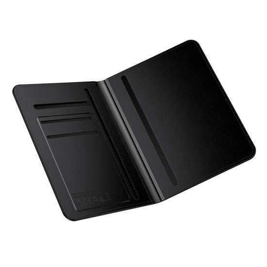 Localizzatore Bluetooth Hoco (per iOS) - Custodia per passaporto intelligente anti-smarrimento (Ricarica wireless) - E91G.BK