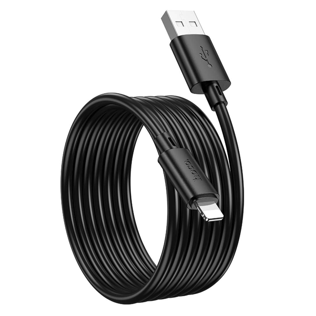 HOCO X88 PVC Lightning Data Cable (L=2M) - Black - X88L2.BK