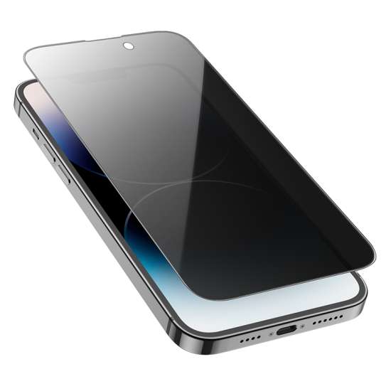 Pellicola Protettiva In Vetro Temperato Glitterato Anti-Spia Per IPhone 14 Pro Max/15 Plus – 2 Pezzi, 6.7 Pollici, Luccicante