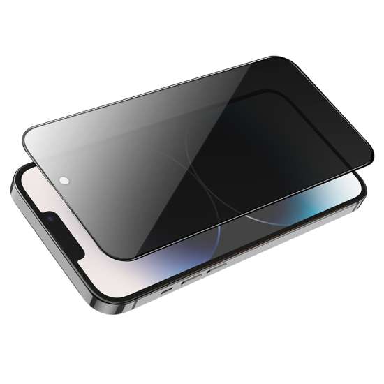smartect Vetro Temperato [2 Pezzi, Privacy] compatibile con iPhone 14 Pro Max, incl. Cornice de Installazione, Pellicola Protettiva HD Anti Graffio, Senza Bolle, Durezza 9H, Ultra Resistente